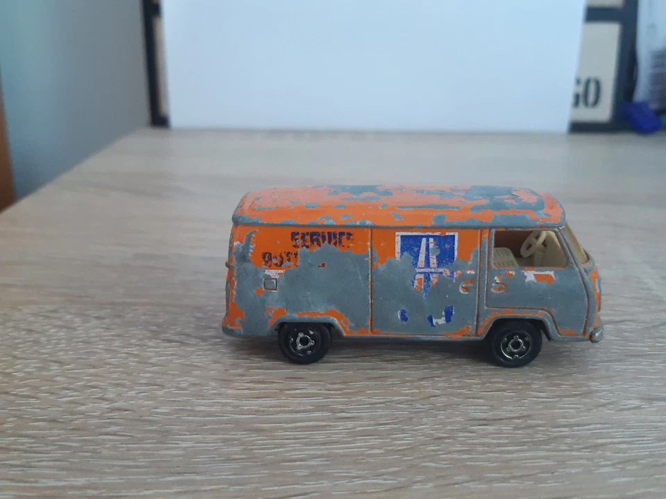 Fourgon VW Volkswagen (1/60) Service Autoroute Orange - Majorette - N°244 - Photo 4/4