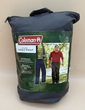 Coleman Gray Nylon Cargo Pants Unisex L Waist 36-39  Waterproof Camping Hiking