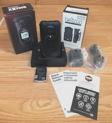 Kyocera DuraXV Extreme E4810 w/Camera Rugged 4G Verizon RUGGED PTT Phone Bundle