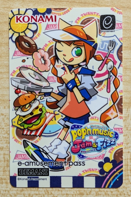 SHIPS FROM USA NEW Konami e-AMUSEMENT PASS Card pop'n music Jam