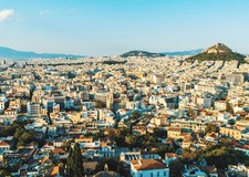 Athens Cityscape Poster Wall Art - Urban Landscape Print Home Decor