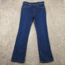 Vintage Levis Jeans Mens 31x31 Tag 32x34 Blue 517 Slim Bootcut USA Denim Pants