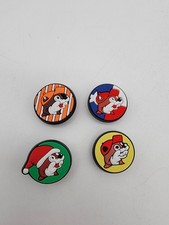 Buc-ee's Shoe Charms Set Of 4 Multicolor PVC Buc-ee Beaver Cute Christmas Texas