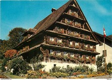 Carte Postale - Suisse - Autre - Paysage Suisse - Chalet Suisse en bois - Fleurs