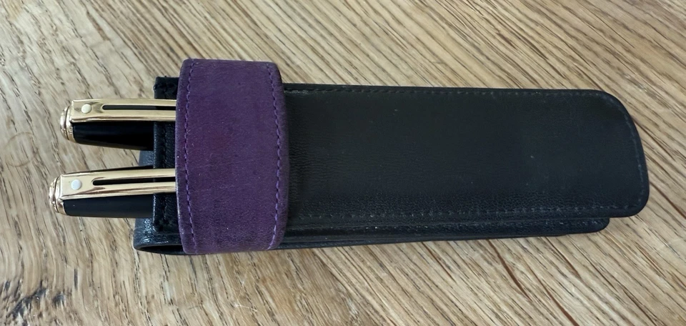 SHAEFFER U.S.A. SCHREIBSET MIT ECHTLEDER-ETUI, FÜLLER UND KUGELSCHREIBER - Bild 4 von 4