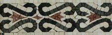 Decorative Esses Oriental Design Border Marble Mosaic