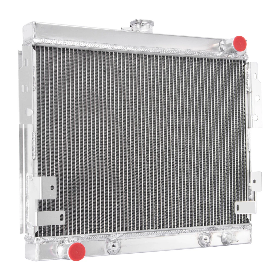 4Rows Aluminum Radiator For 1975-78 Ford Mustang II Ghia Base 5.0L V8 Engine AT - Image 2 of 4