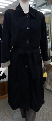 Misty Harbor Full Length Black Trench Coat