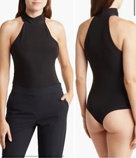 WAYF Turtleneck Tank Top Bodysuit Women  s X  s Black NWT