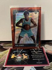 Kai Jones 2021-22 Donruss Optic Rated Rookie Asia Tmall Red Wave Parallel