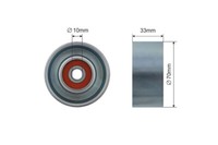 NTY Spannrolle Keilrippenriemen FÜR Nissan Juke 10- Qashqai J10E 06-13 Micr