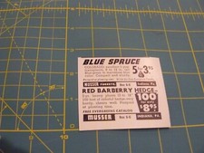 The Farm QRTLY -ADS -SPRING 1959- BLUE SPRUCE/ BARBERRY HEDGE /Musser Indiana PA