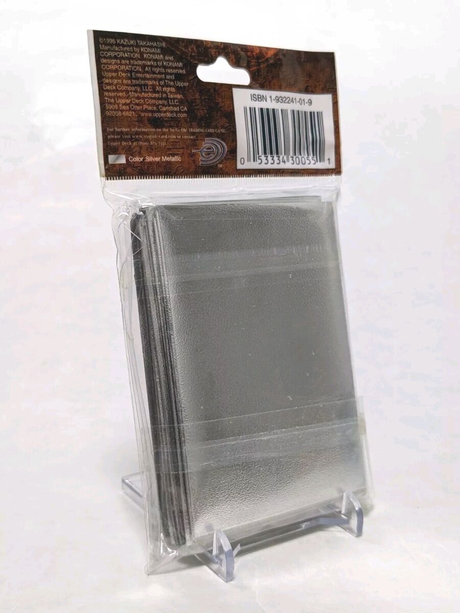 Yugioh Duelist Card Protector Metallic Silver Sealed brand Yugioh Duelist Card Protector Metallic Silver Sealed brand