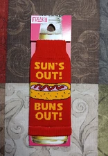 FReaKer USA Suns Out Buns Out Bottle Insulator Made in the USA Red Yellow
