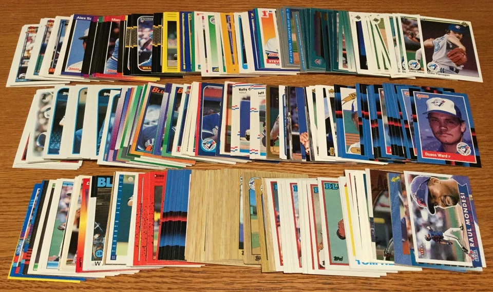 Toronto Blue Jays 3200+ tarjetas de béisbol con 5 juegos de equipo años 80-2000 Foto 2 de 4