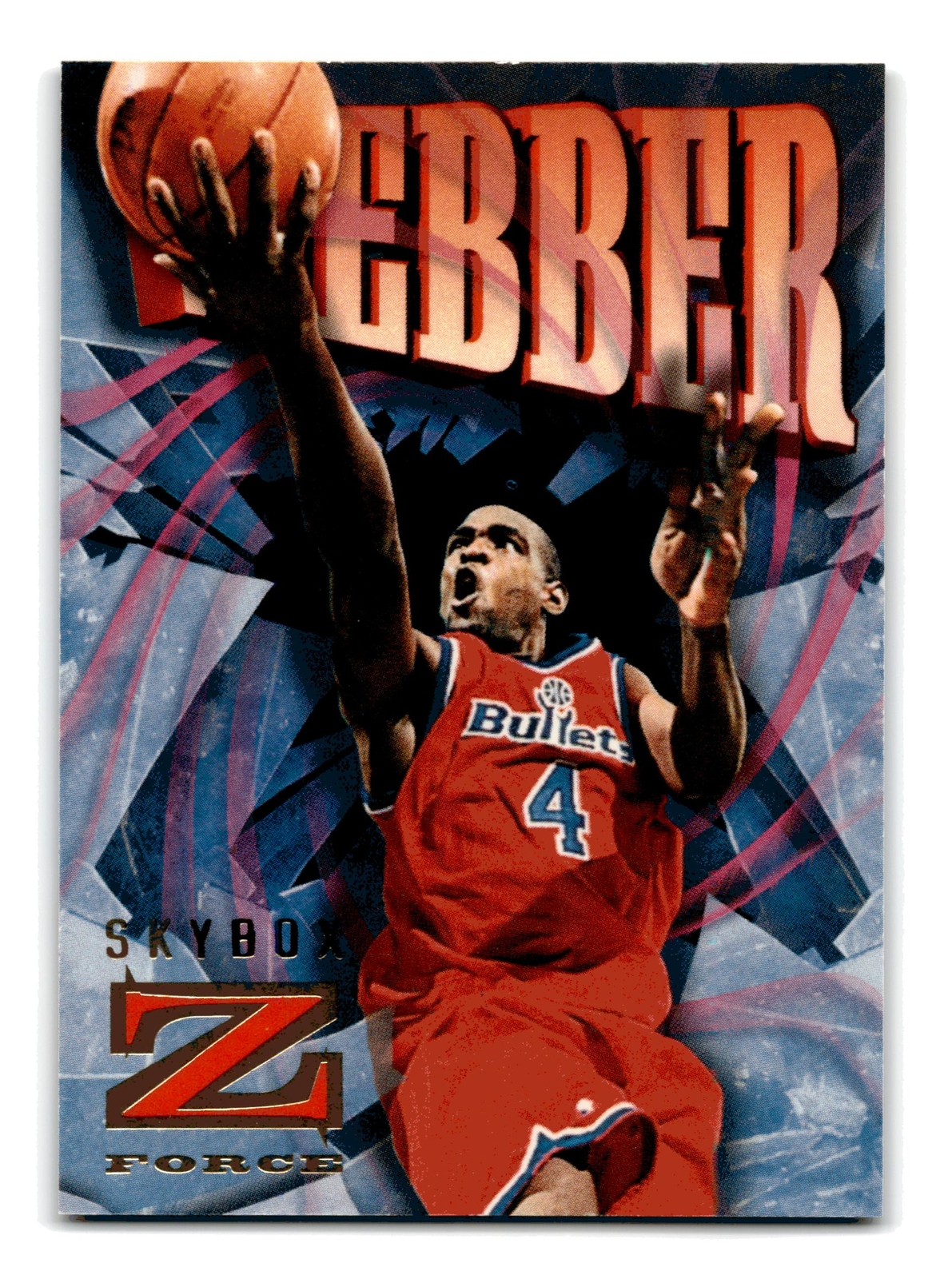Chris Webber 1996-97 SkyBox Z-Force #98 Washington Bullets NM-MINT