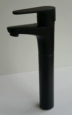 New Monobloc Basin Sink Worktop Black Tall Mixer Kitchen Bathroom Tap
