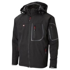 Mens Softshell Jacket Lee Cooper Waterproof Workwear Windproof Thermal Work Coat