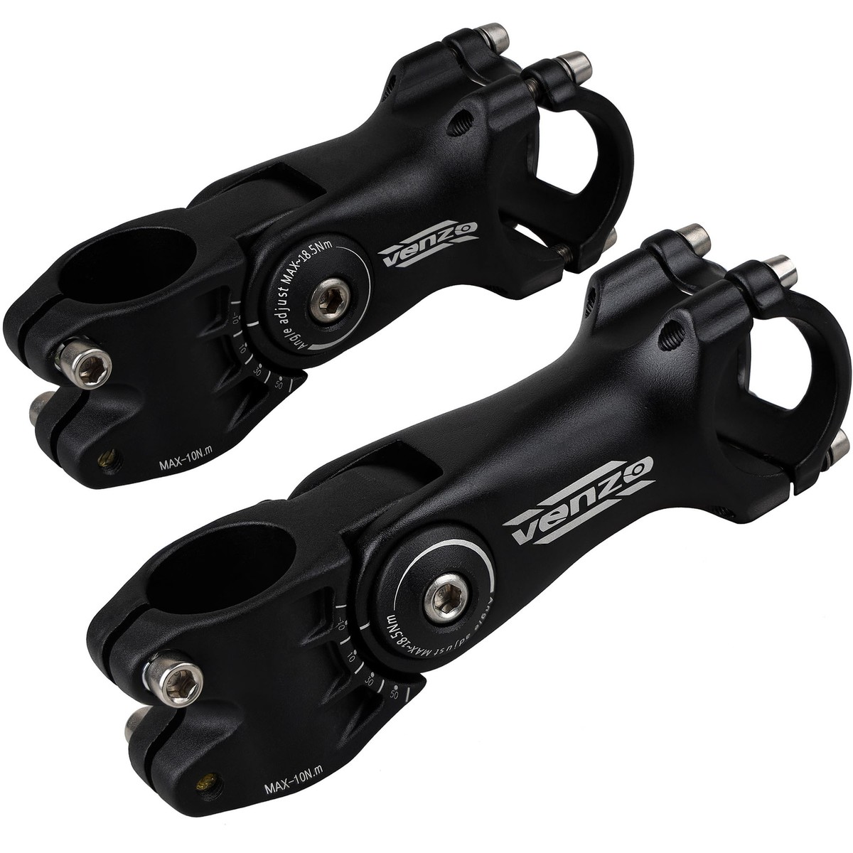 VENZO Bike Bicycle 3D Forged Stem Adjustable -20 ~ +60