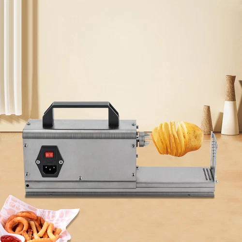 Electric Twisted Spiral Potato Cutter Auto French Fry Twisted Potato Tower 110V - product listing photo