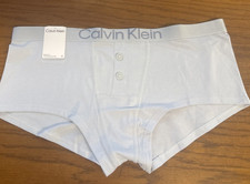NwT Calvin Klein Women  s Various Maximum Cotton Boyshort QD5290-450 SKY BLUE