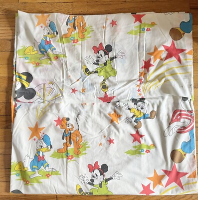 Vintage Disney Twin Duvet Cover Kids Bedding 1979 All The Colorful
