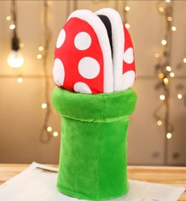 Super Mario Rohrpflanze piranha plant Slippers Schlappen Plüsch Figur Schuhe
