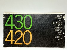 Original Polaroid Land Camera 230  420 430 User Instruction Manual Booklet Lot