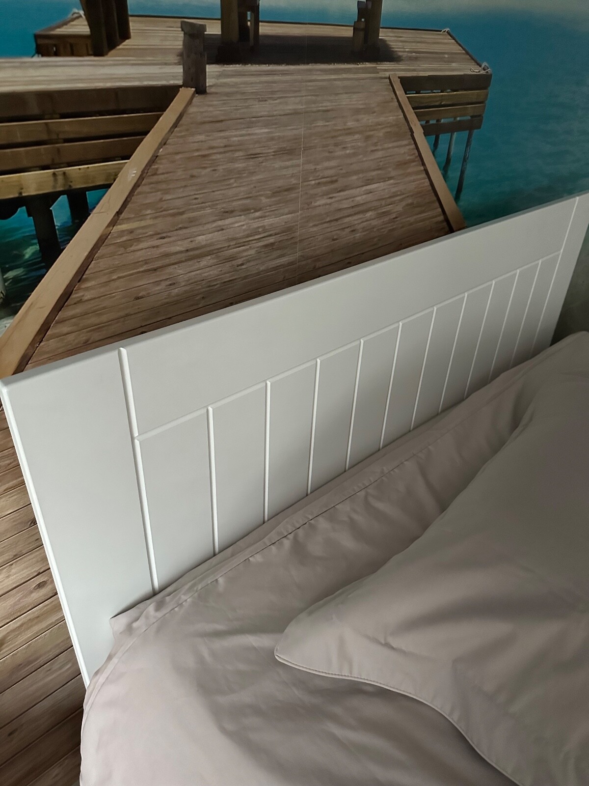 Marks & Spencer Hastings White Wooden Headboard Double eBay