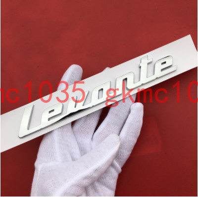 For Maserati SUV Levante Rear Script Emblem Badge Shiny Silver Brand New(1PC)
