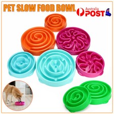 Healthy Dog Slow Eating Bowl Food Feeder Feed Bloat Stop Pet Cat Large / Small