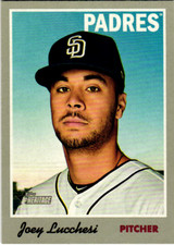 2019 Topps Heritage Joey Lucchesi #44 San Diego Padres Baseball Card