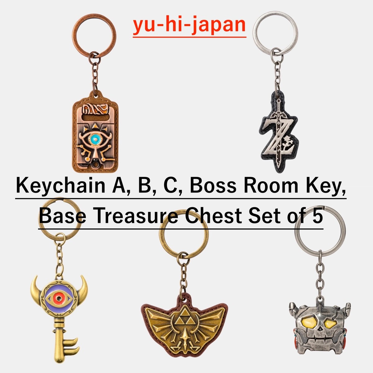 Nintendo The Legend of Zelda keychain Set Of 5 / Nintendo TOKYO