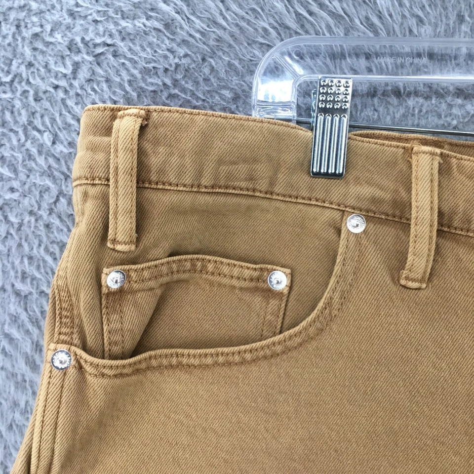 Arizona Jean Co Pantalones Cortos Sueltos Recortados Para Hombres 46 Marrón Denim Mezcla de Algodón Informal Foto 2 de 4