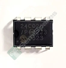 140 pcs. MICROCHIP TECHNOLOGY 24C02C/P IC EEPROM 2KBIT I2C 400KHZ 8DIP