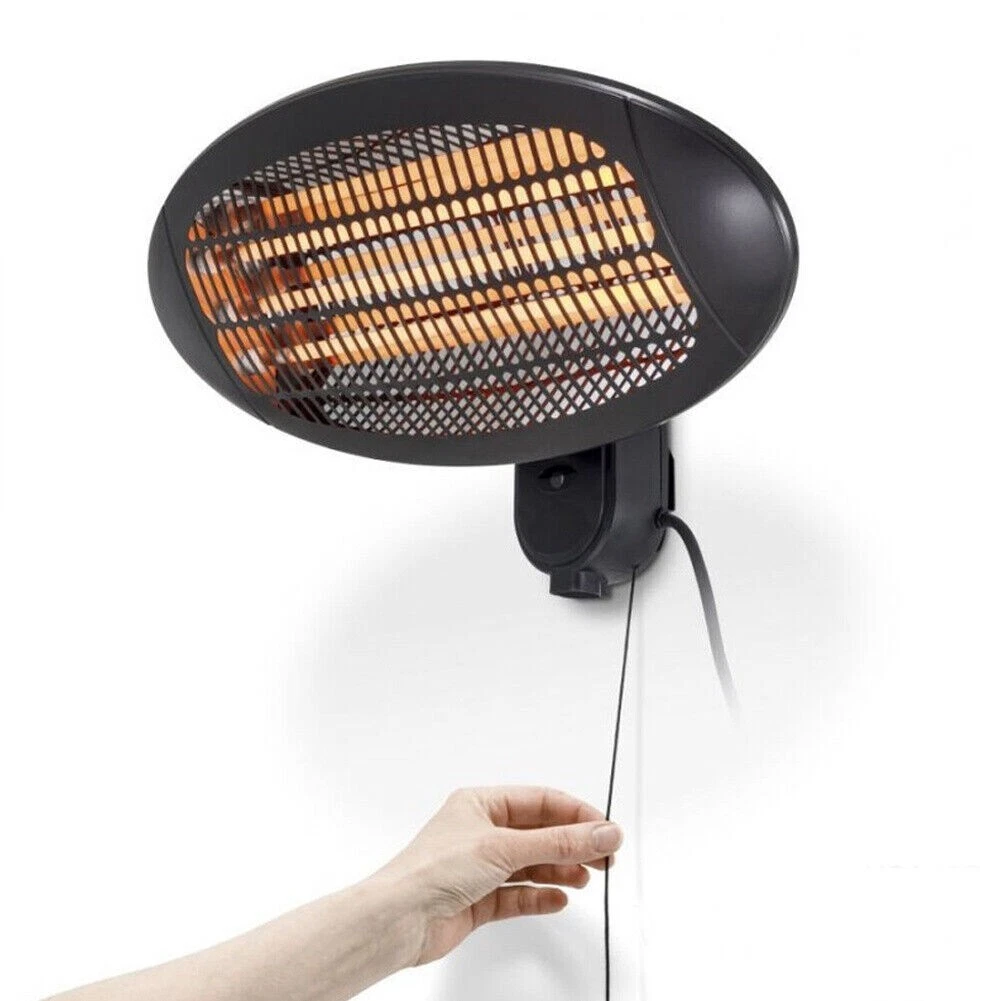 Patio Ceiling Heater Hanging Indoor Tent Halogen Outdoor Electric Wall  Mount 2kW | eBay