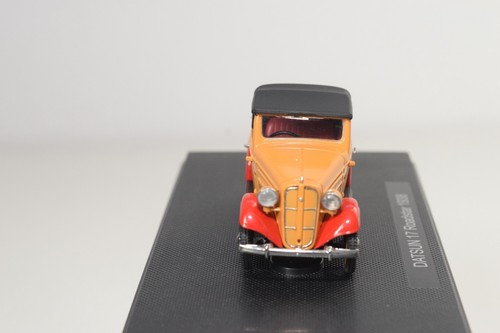 A51 1:43 EBBRO 44536 DATSUN 17 ROADSTAR ROADSTER 1938 ORANGE-BROWN MIB - Picture 4 of 11