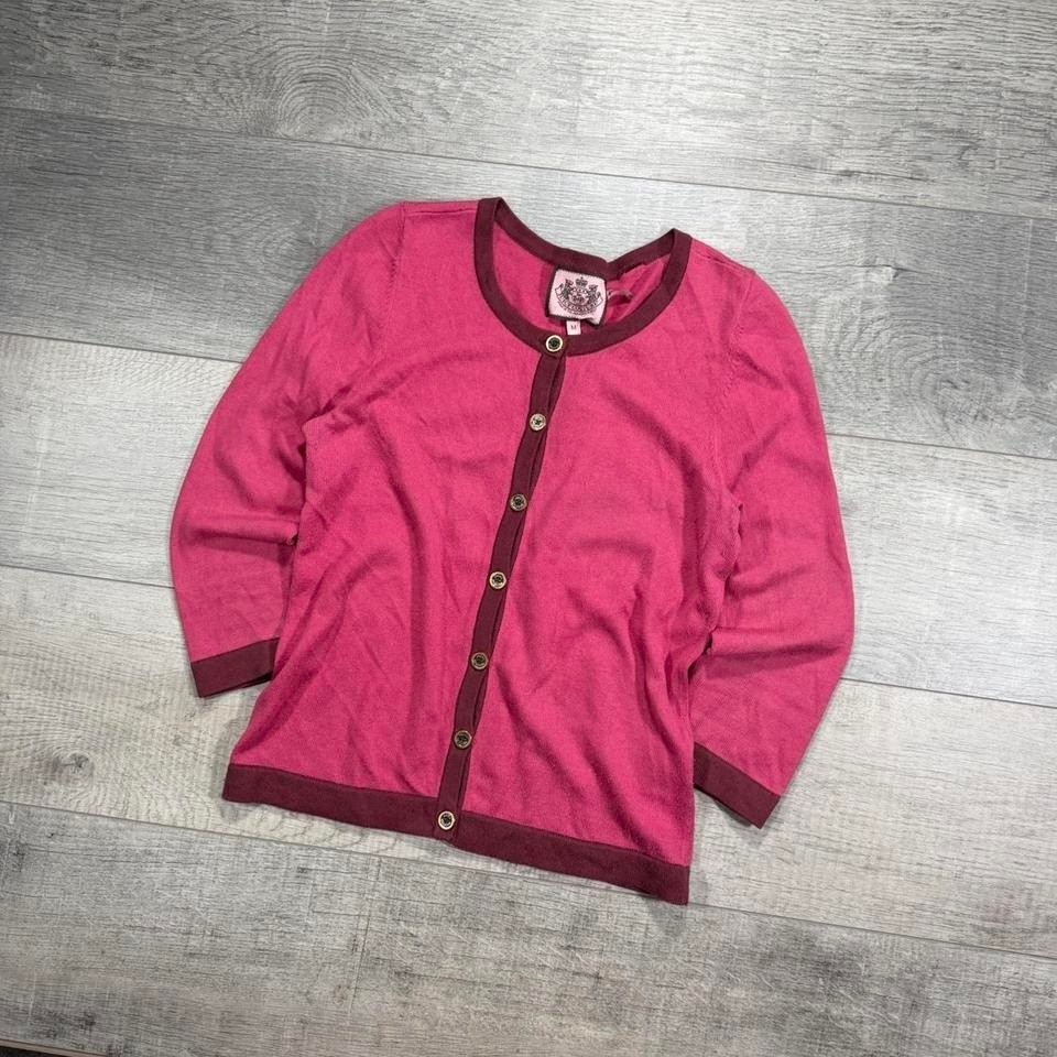 Women's vintage 2000s button up juicy couture, lightweight cardigan, shirt