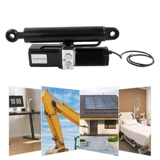 Heavy Duty Electro-Hydraulic Actuator 8" Stroke 4409 lbs Lift 12V 800W