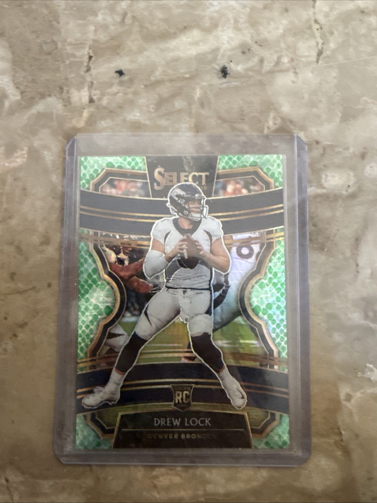 2019 Panini Select - Concourse Drew Lock #21 Dragon Scale Prizm /88 (RC)