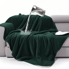 gogobunny Waterproof Bed Blanket, Reversible Sherpa Fleece Throw Blanket for ...