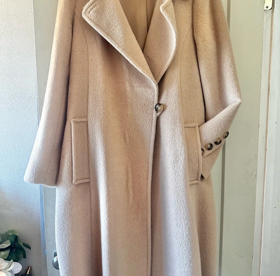 Katherine Kelly Alpaca Wool Trench Coat - Image 3 of 4