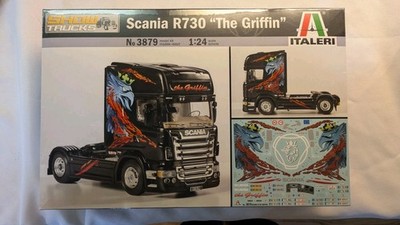 ITALERI 1:24 Scale Scania R730 The Griffin  Show Trucks Model Kit Semi Cab