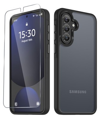 Samsung Galaxy A37 5G Case & Screen Protector Matte Translucent Back Slim Cover