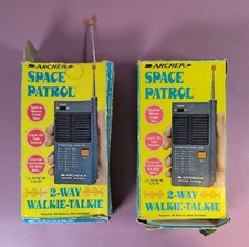Vintage Archer Space Patrol 2-Way Walkie-Talkie Set 60-4001 with Boxes