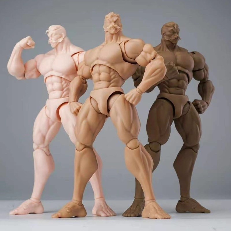 KT01A: K-Toys 1/12 scale muscular body - Pale color KT01