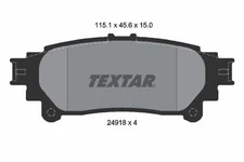 For Textar 2491801 Brake Pad Set, Disc Brake