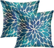 Set of 2 Cushion Covers 45x45cm – Brown Rust Metal Texture Pillowcases, Rustic S