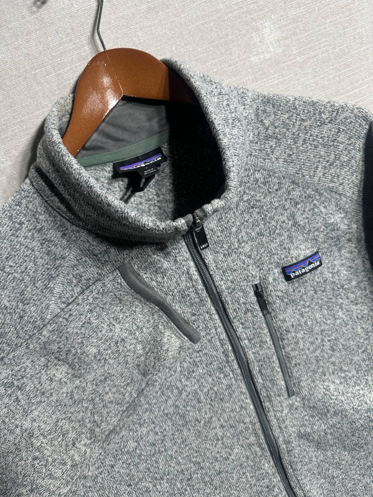 Patagonia Men's Better Sweater Jacket Full Zip Gray Size Large Long Sleeve 25527