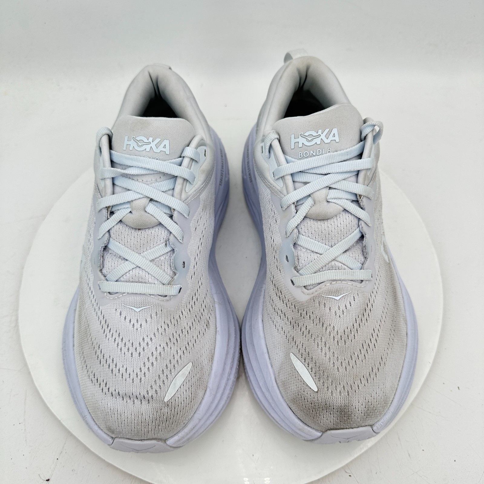 Hoka One One Bondi 8 Women Size 8.5D 1127952 WWH White Running Shoes thumbnail 3